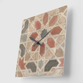 Marrakesch-Design II Quadratische Wanduhr (Winkel)