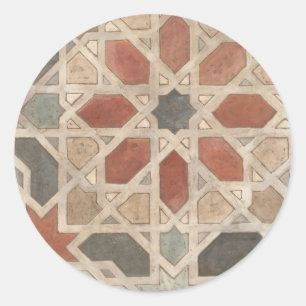 Marrakesch-Design II Runder Aufkleber