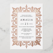 Marrakesch | Elegantes Brautparty Folieneinladung (Vorderseite)