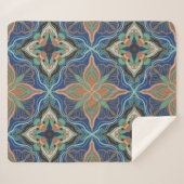 Marrakesch Floral Tile Sherpadecke (Vorderseite (Horizontal))