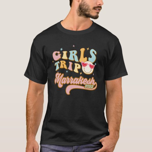 Marrakesch Girls Trip 2023 Student Frauen Marokko  T-Shirt (Vorderseite)