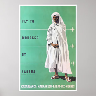 Marrakesch Kunst Marokko Reiseplakat Casablanca Poster