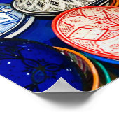 Marrakesch, marokkanische Töpferei Poster (Ecke)