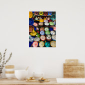 Marrakesch, marokkanische Töpferei Poster (Küche)