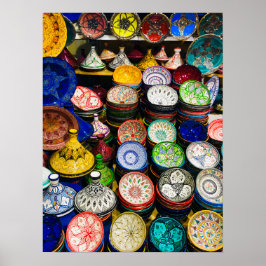 Marrakesch, marokkanische Töpferei Poster