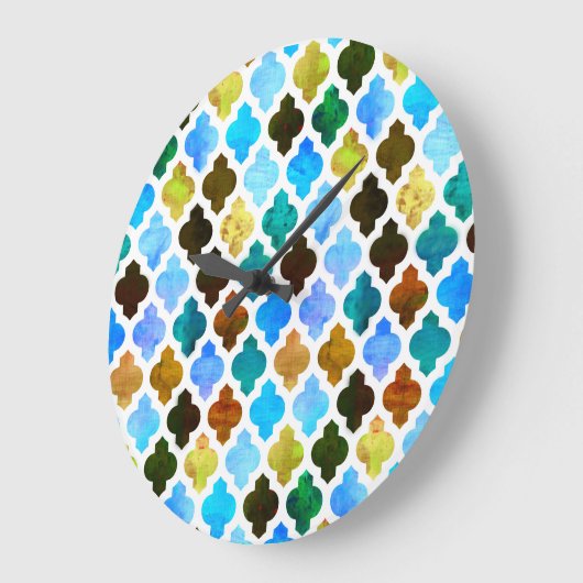 Marrakesch, Marokkanischer Grüner Große Wanduhr (Winkel)