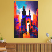 Marrakesch, Marokko (Die Rote Stadt), Canvas Print Leinwanddruck (Insitu (Wohnzimmer))