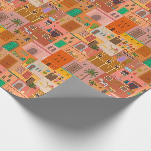 Marrakesch - Marokko Geschenkpapier (Ecke)