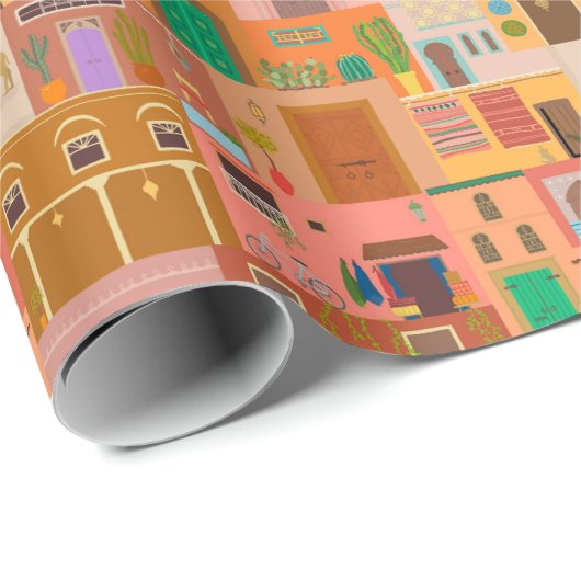 Marrakesch - Marokko Geschenkpapier (Rolleneckpunkt)