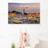 Marrakesch, Marokko - Jemaa el Fnaa Platz Banner (InSitu)