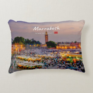 Marrakesch, Marokko - Jemaa el Fnaa Platz Dekokissen
