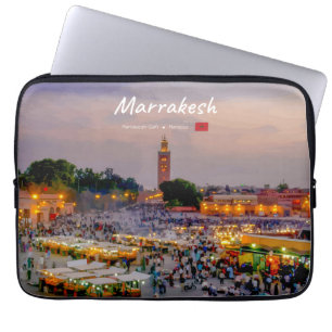 Marrakesch, Marokko - Jemaa el Fnaa-Platz Laptopschutzhülle