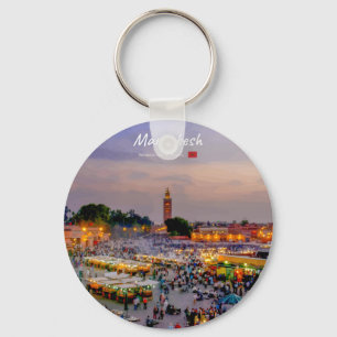 Marrakesch, Marokko - Jemaa el Fnaa Platz Schlüsselanhänger