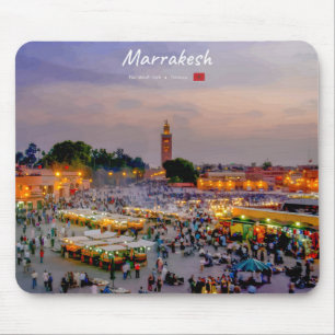 Marrakesch, Marokko - Platz Jemaa el Fnaa Mousepad