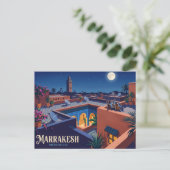 Marrakesch Marokko Postkarte (Stehend Vorderseite)