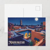 Marrakesch Marokko Postkarte (Vorne/Hinten)