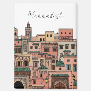 Marrakesch Marokko Reise Magnet