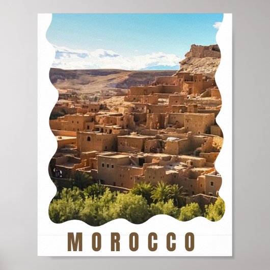 Marrakesch, Marokko Reise Überraschen Geschenkguts Poster (Vorne)