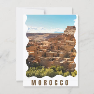 Marrakesch, Marokko Reise Überraschung Geschenk Ti Postkarte