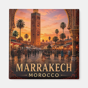 🧲 Marrakesch Marokko Reiseandenken für Besucher Magnet