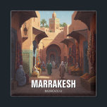 Marrakesch Marokko Reisen Magnet<br><div class="desc">Marrakesch, oft als "Rote Stadt" bezeichnet, ist aufgrund seiner markanten Gebäude aus rotem Sandstein eine der lebendigsten und historischsten Städte Marokkos. Es liegt am Fuße des Atlasgebirges und ist seit Jahrhunderten ein wichtiges Kultur- und Handelszentrum. Im Zentrum von Marrakesch befindet sich der belebte Jemaa el-Fnaa, ein bekannter Platz mit Straßenkünstlern,...</div>