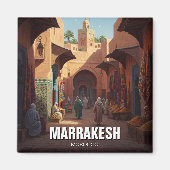 Marrakesch Marokko Reisen Magnet (Vorne)