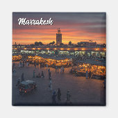 Marrakesch Marokko Reisen Magnet (Vorne)