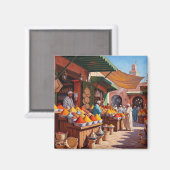 Marrakesch Marokko Reisen Magnet (Vorderseite/Rückseite)