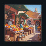 Marrakesch Marokko Reisen Magnet<br><div class="desc">Marrakesch, oft als "Rote Stadt" bezeichnet, ist aufgrund seiner markanten Gebäude aus rotem Sandstein eine der lebendigsten und historischsten Städte Marokkos. Es liegt am Fuße des Atlasgebirges und ist seit Jahrhunderten ein wichtiges Kultur- und Handelszentrum. Im Zentrum von Marrakesch befindet sich der belebte Jemaa el-Fnaa, ein bekannter Platz mit Straßenkünstlern,...</div>