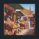 Marrakesch Marokko Reisen Magnet<br><div class="desc">Marrakesch, oft als "Rote Stadt" bezeichnet, ist aufgrund seiner markanten Gebäude aus rotem Sandstein eine der lebendigsten und historischsten Städte Marokkos. Es liegt am Fuße des Atlasgebirges und ist seit Jahrhunderten ein wichtiges Kultur- und Handelszentrum. Im Zentrum von Marrakesch befindet sich der belebte Jemaa el-Fnaa, ein bekannter Platz mit Straßenkünstlern,...</div>