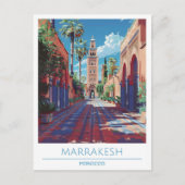 Marrakesch Marokko Reisen Postkarte (Vorderseite)