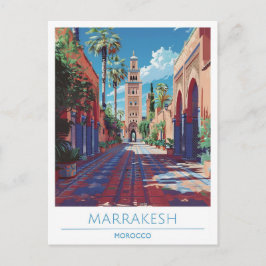 Marrakesch Marokko Reisen Postkarte