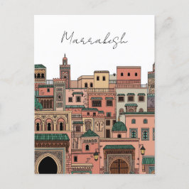 Marrakesch Marokko Reisen Postkarte