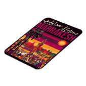 Marrakesch Marokko Souvenir Tourismus Reisegewerbe Magnet (Linke Seite)