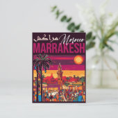 Marrakesch Marokko Souvenir Tourismus Reisegewerbe Postkarte (Stehend Vorderseite)