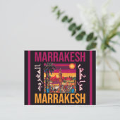 Marrakesch Marokko Souvenir Tourismus Reisegewerbe Postkarte (Stehend Vorderseite)