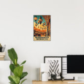 Marrakesch Marokko Vintages Marktplaner Poster (Heimbüro)