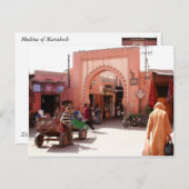 Marrakesch-Medina Postkarte (Vorne/Hinten)