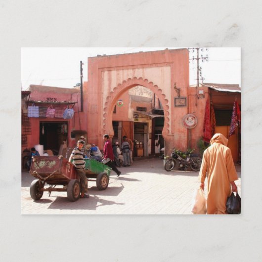 Marrakesch-Medina Postkarte (Vorderseite)