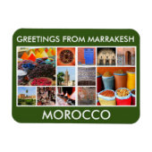 Marrakesch-Morocco-Grüße Magnet (Horizontal)