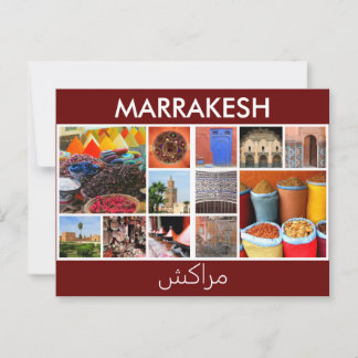 Marrakesch-Morocco-Szenen Postkarte