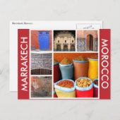 Marrakesch-Morocco-Szenen Postkarte (Vorne/Hinten)