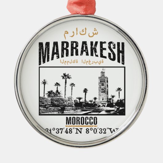 Marrakesch Ornament Aus Metall (Vorne)