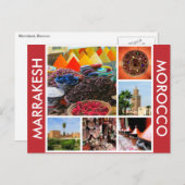 Marrakesch Postkarte (Vorne/Hinten)