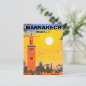 Marrakesch Reisen Postkarte Kunst, Marokko (Stehend Vorderseite)