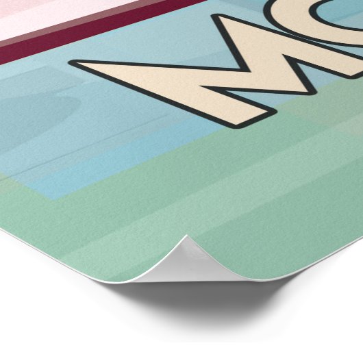 Marrakesch-Reiseplakat Poster (Ecke)