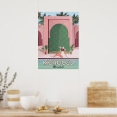 Marrakesch-Reiseplakat Poster (Küche)