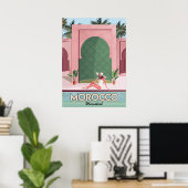 Marrakesch-Reiseplakat Poster (Heimbüro)