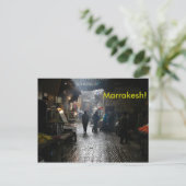 Marrakesch-Souk in Marokko Postkarte (Stehend Vorderseite)