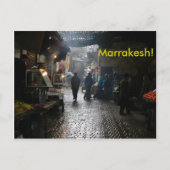 Marrakesch-Souk in Marokko Postkarte (Vorderseite)